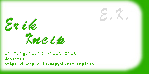 erik kneip business card